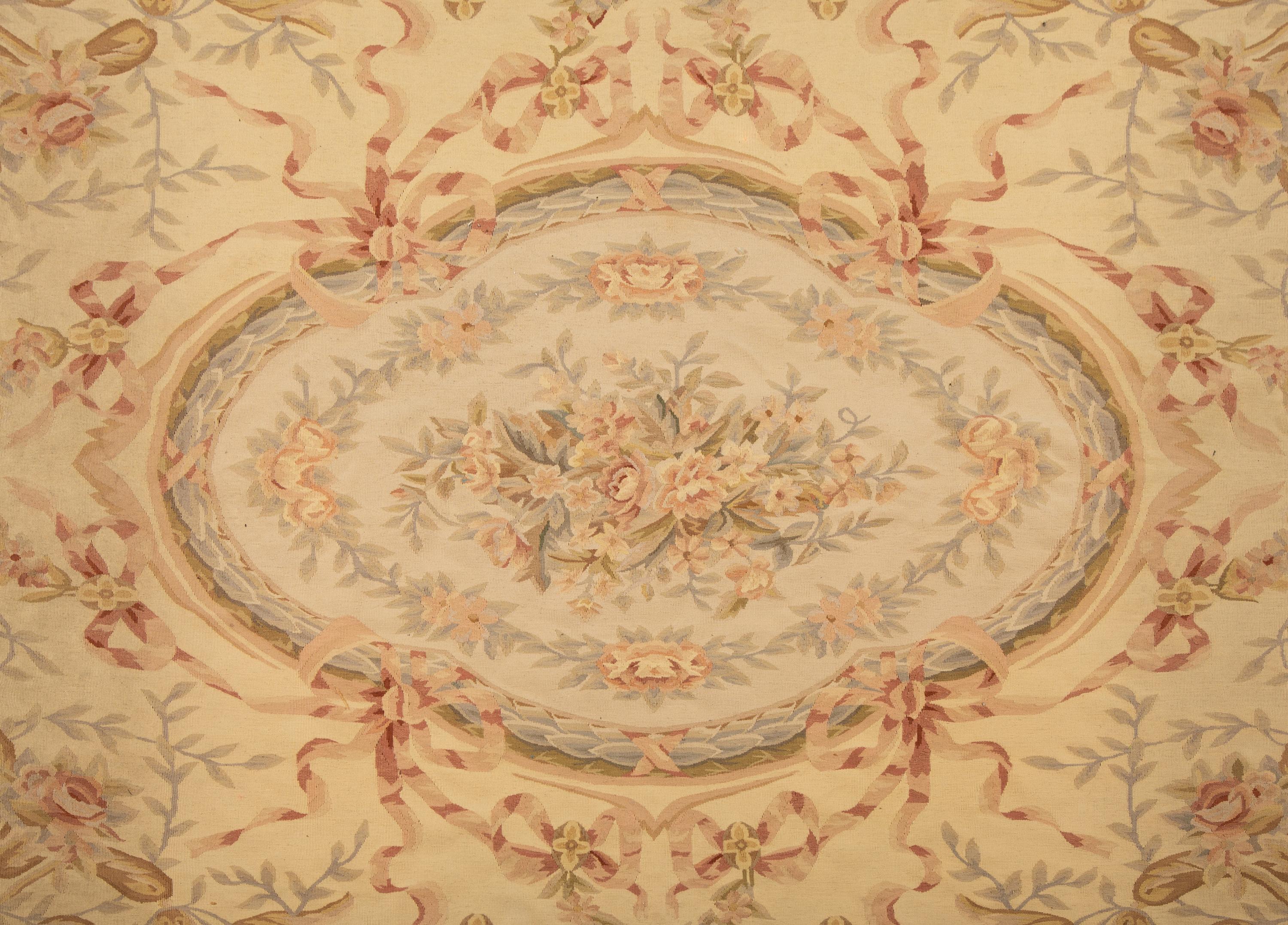 An Aubusson Style Wool Rug