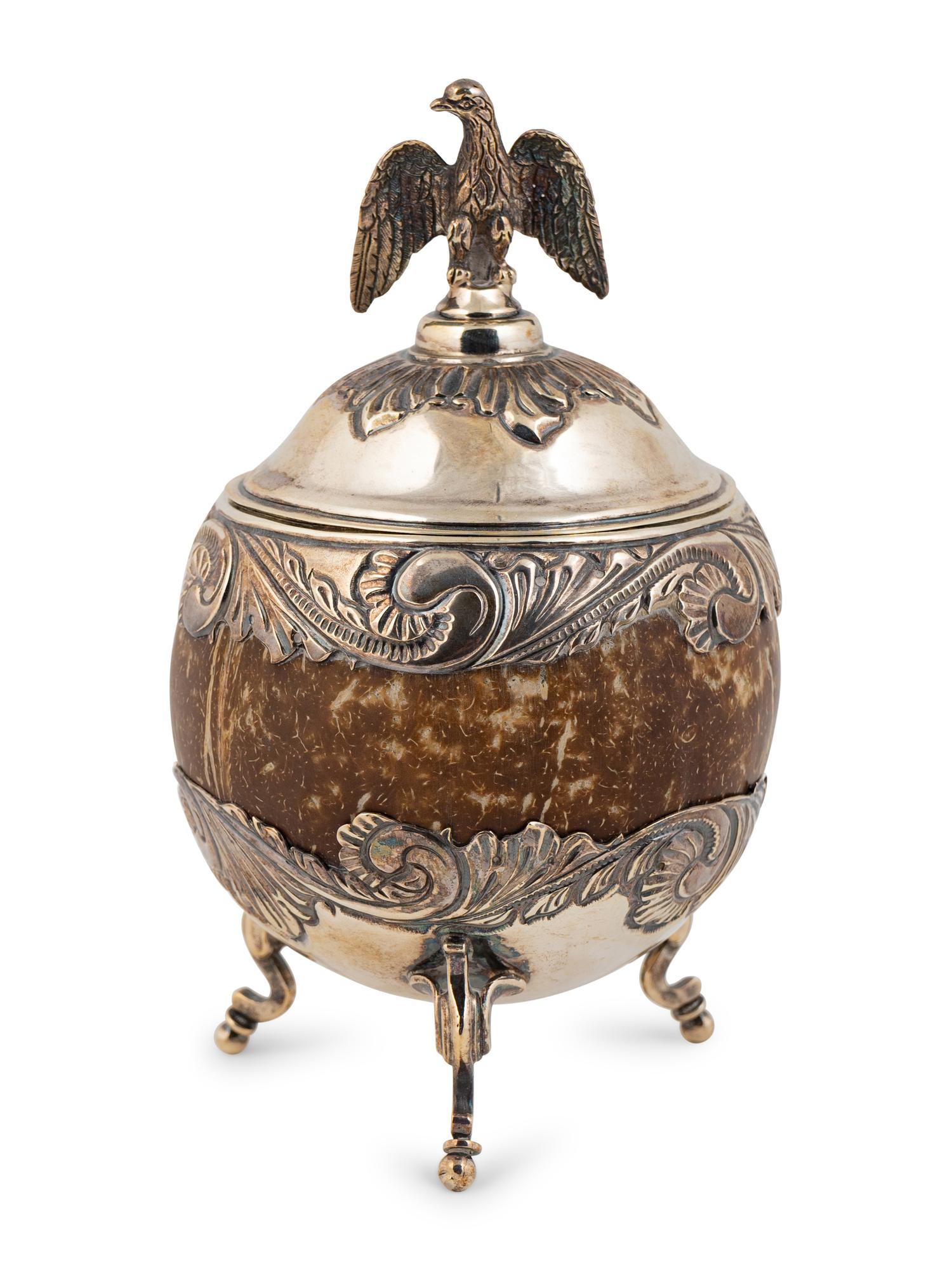 An Argentinian Silver Mounted Coconut Cup — 19TH CENTURY