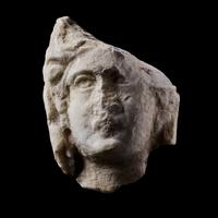A Roman Marble Head of a Veiled Woman