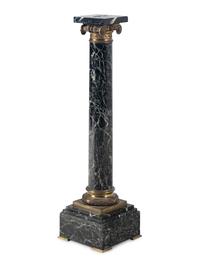 A Gilt Bronze Mounted Marble Pedestal