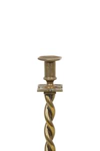 A Pair of Brass Candlesticks and a Pair of Chambersticks