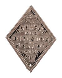 [CIVIL WAR]. "Hooker's Old Division" III Corps badge.