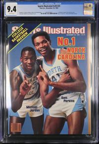 A Nov. 28, 1983 Sports Illustrated Newsstand Edition - Michael Jordan First Cover Appearance - CGC 9.4, POP 2, Only One Graded Higher