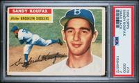 A 1956 Topps Sandy Koufax Baseball Card No. 79 - Gray Back (PSA 2 GOOD)