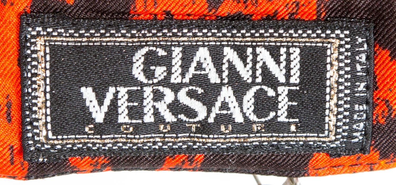 A Gianni Versace Silk Print Shirt, Size 44.