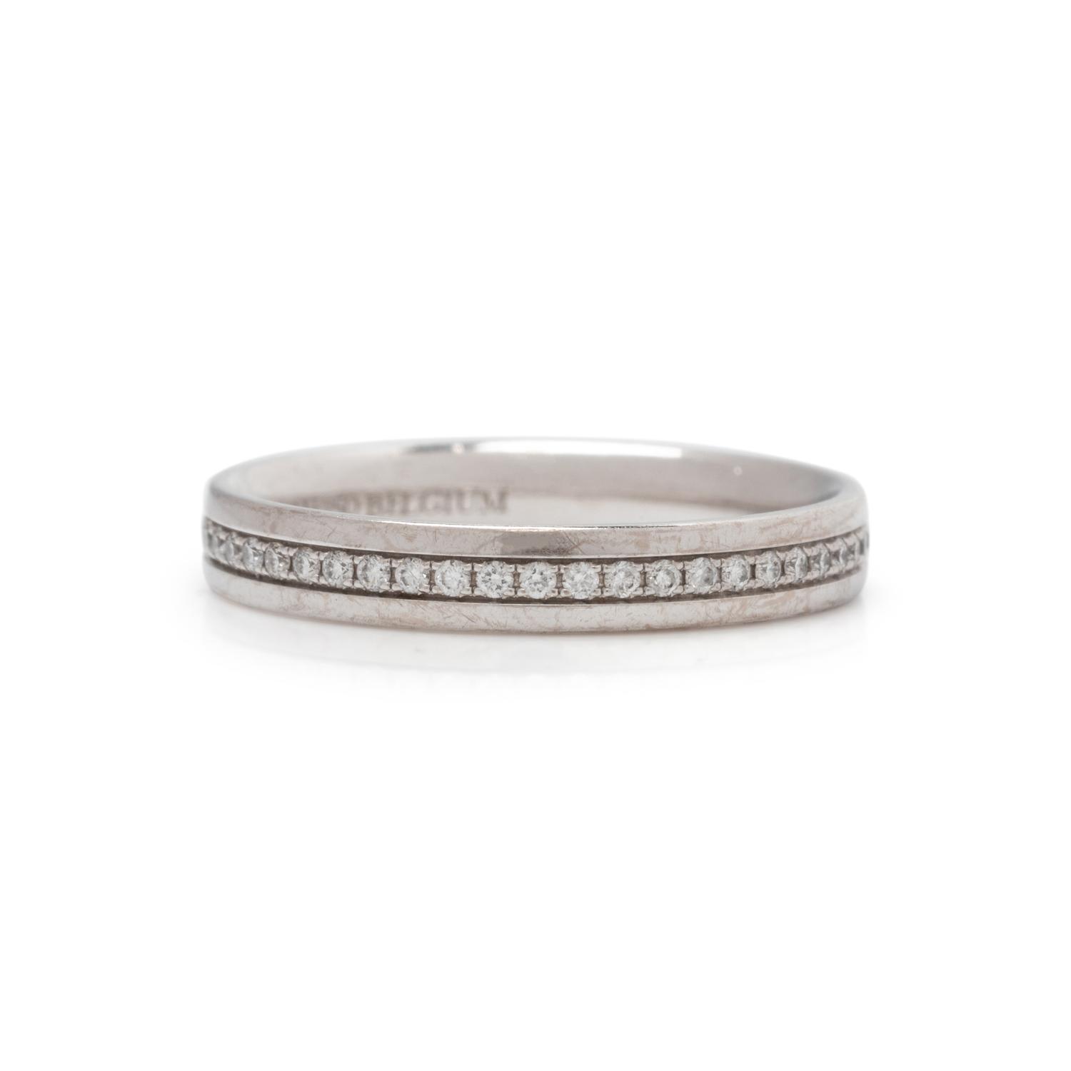 TIFFANY & CO., WHITE GOLD AND DIAMOND ETERNITY BAND