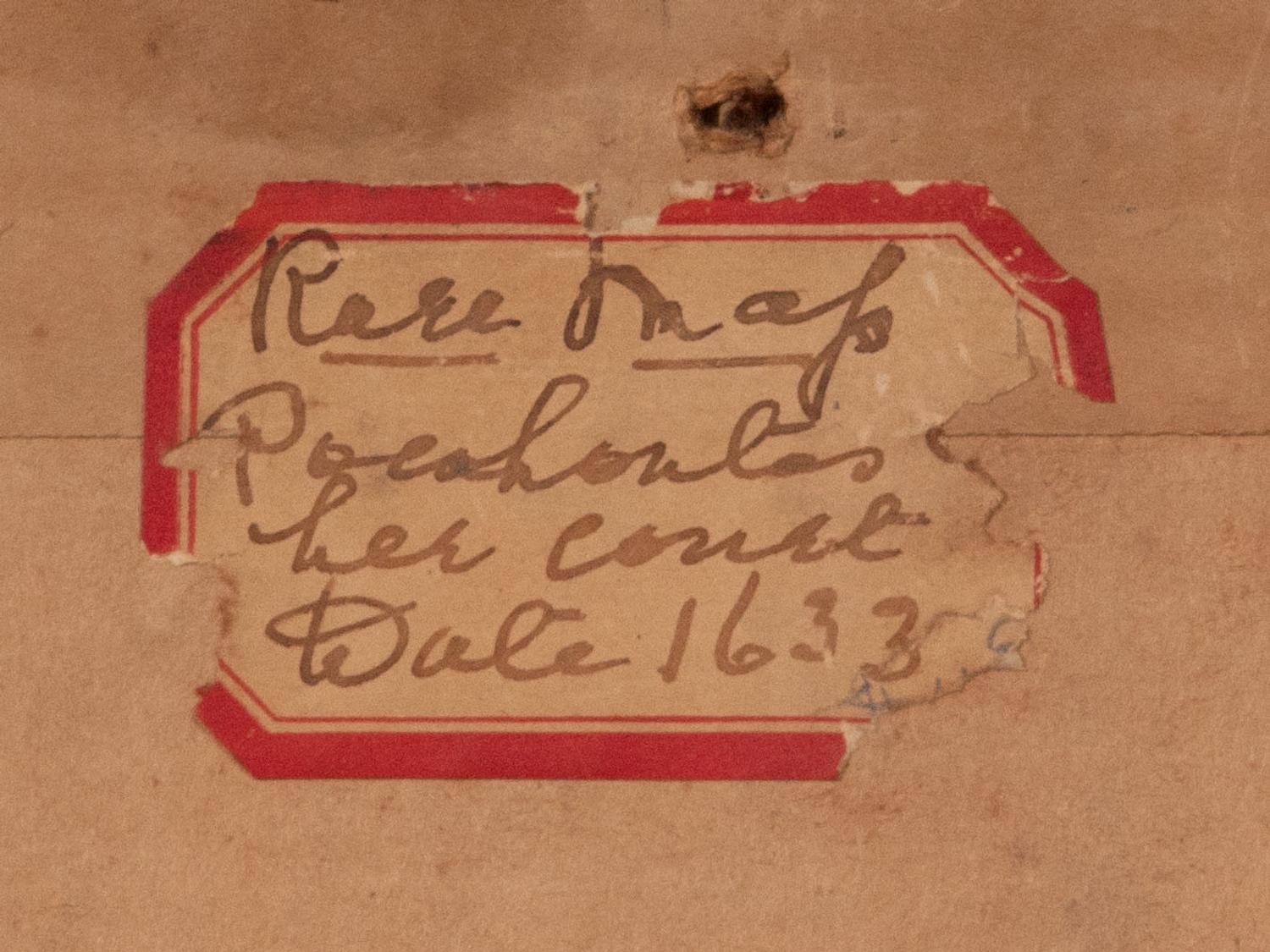 HONDIUS Henricus (1573-1650). Nova Virginiae Tabula . Amsterdam, ca 1645?
