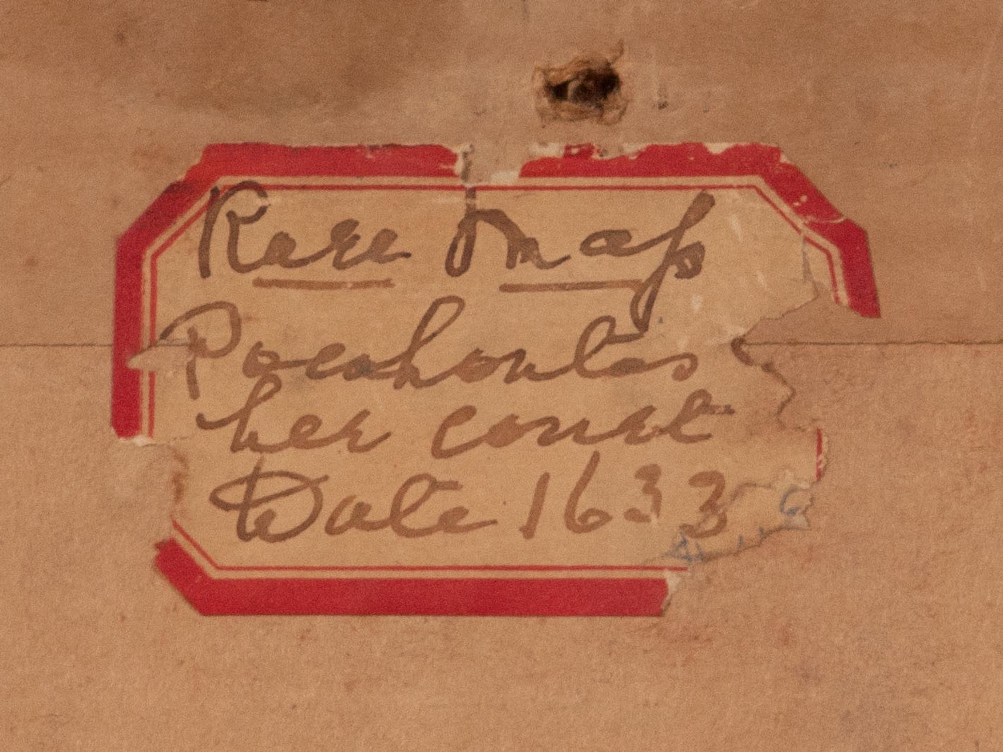 HONDIUS Henricus (1573-1650). Nova Virginiae Tabula . Amsterdam, ca 1645?