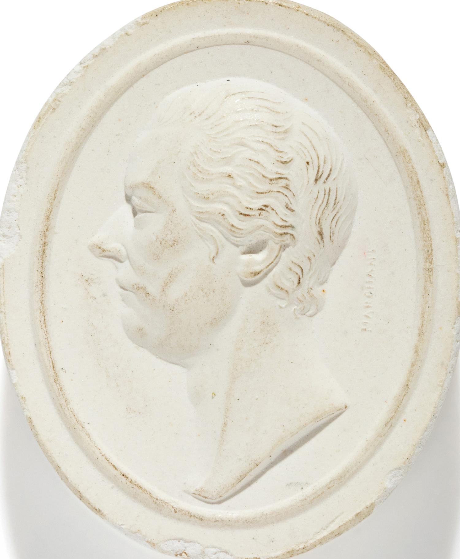 A Neoclassical Glass Paste Intaglio of William Pitt the Elder, 1st Earl of Chatham