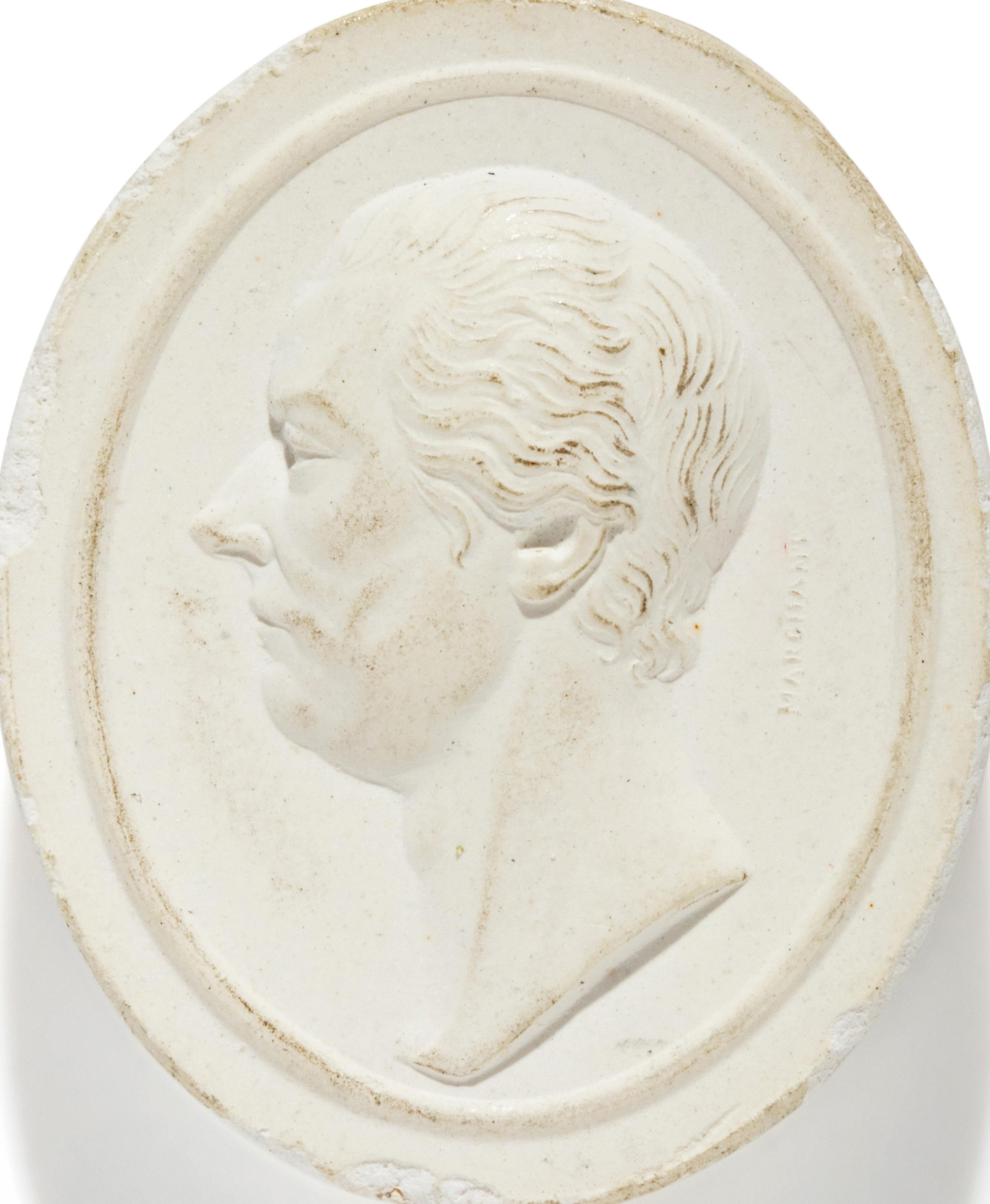 A Neoclassical Glass Paste Intaglio of William Pitt the Elder, 1st Earl of Chatham