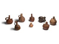 Eight Inca Terracotta Vessels