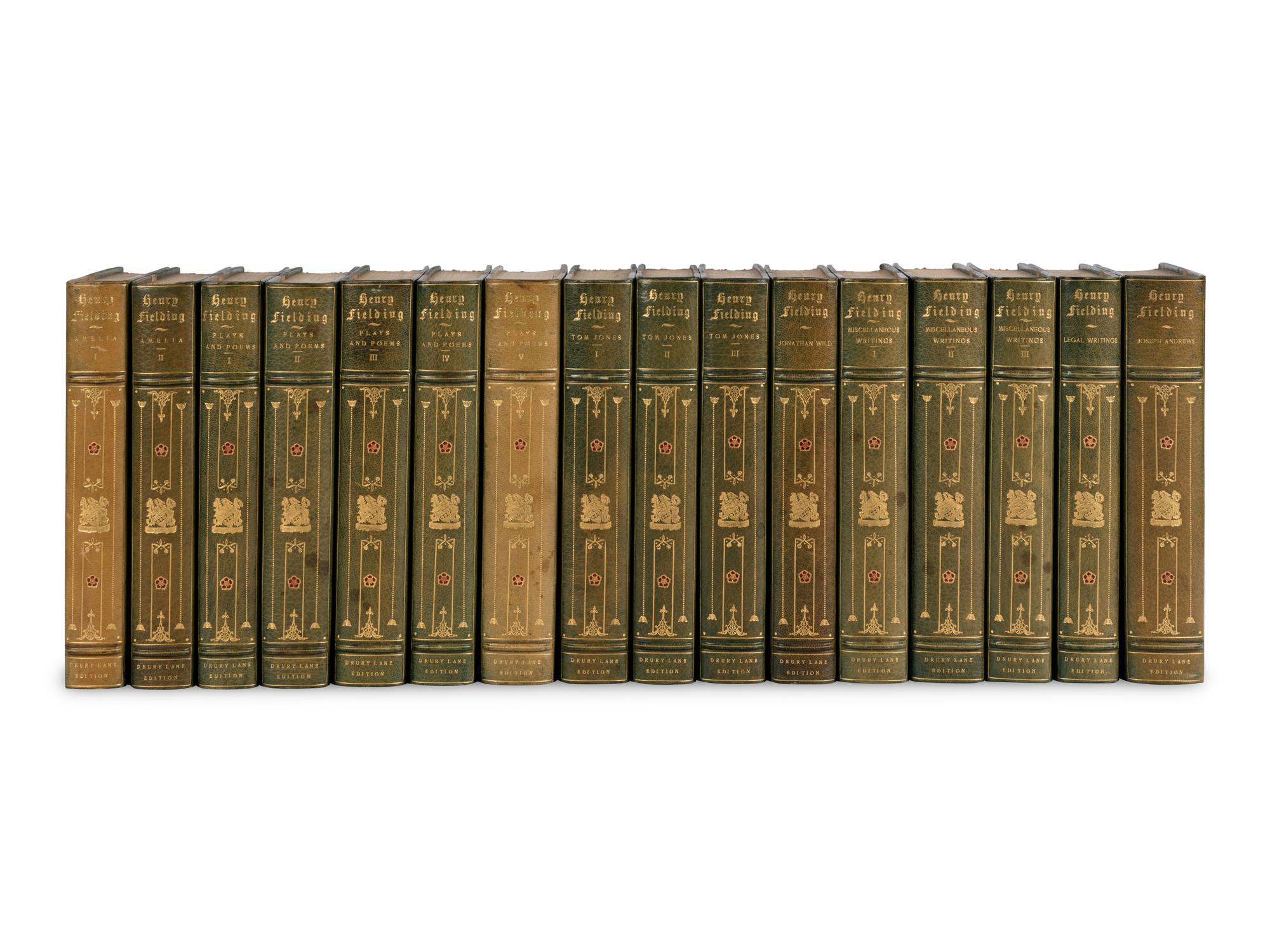 [BINDINGS]. FIELDING, Henry (1707-1754). Works. New York: Croscup & Sterling Company, 1902.