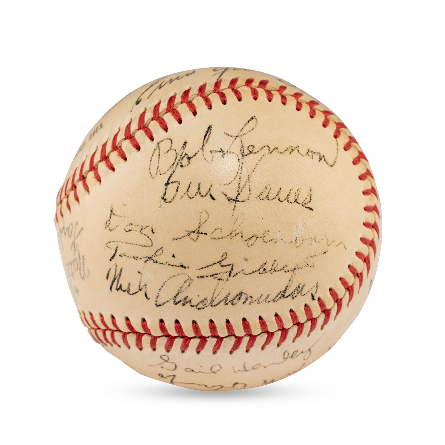 A 1948 Sioux City Soos Team Signed Autograph Baseball (JSA Auction Letter)