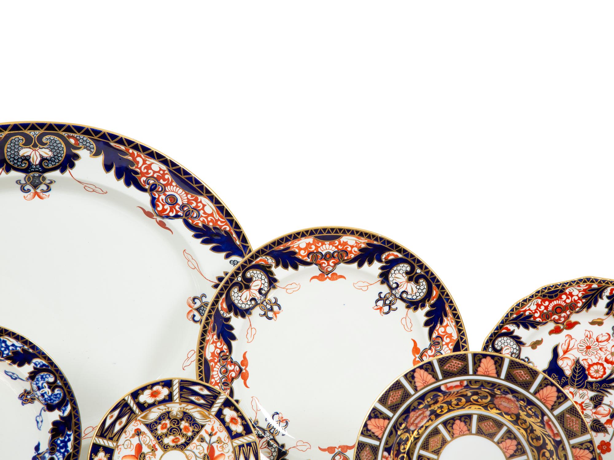 An Assembled Royal Crown Derby Porcelain Dinner Service
