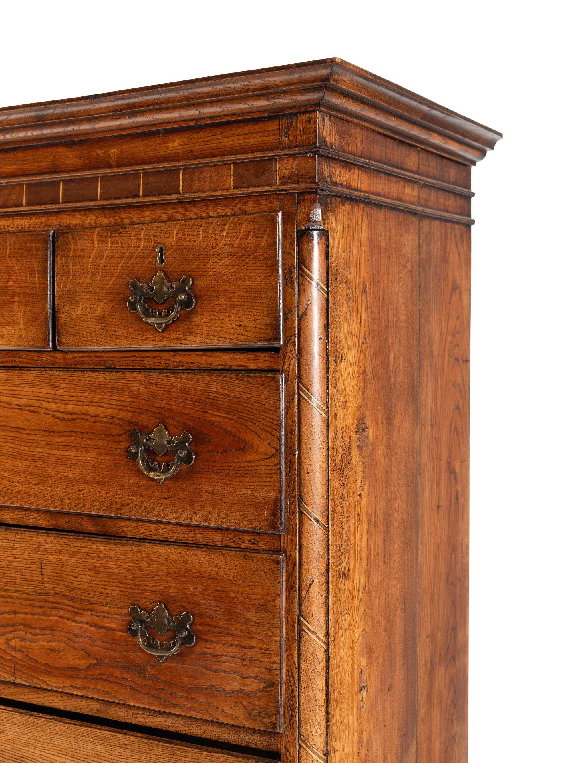 A George III Oak Chest-on-Chest