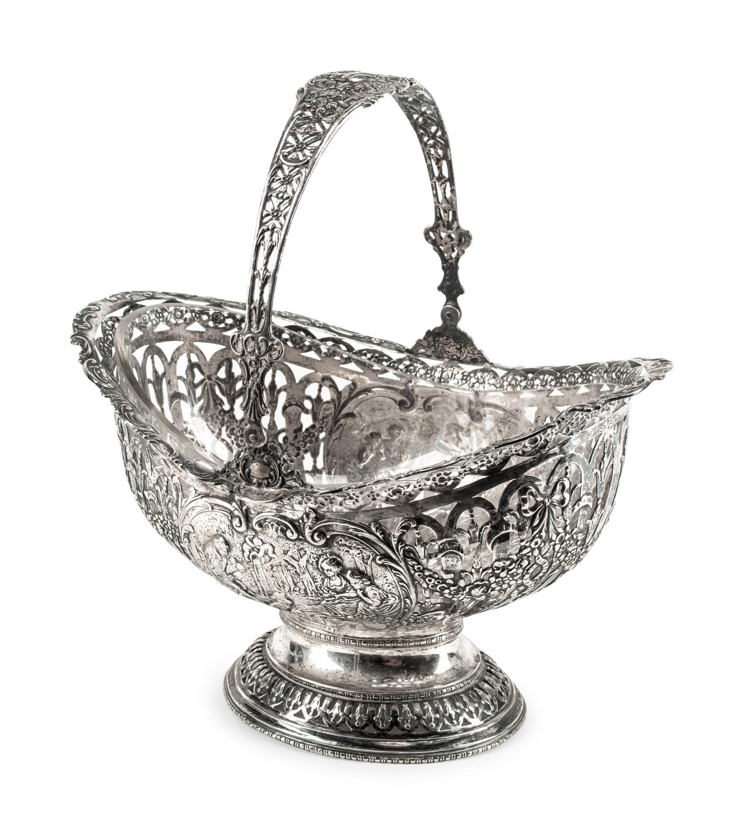 A German Silver Centerpiece Basket