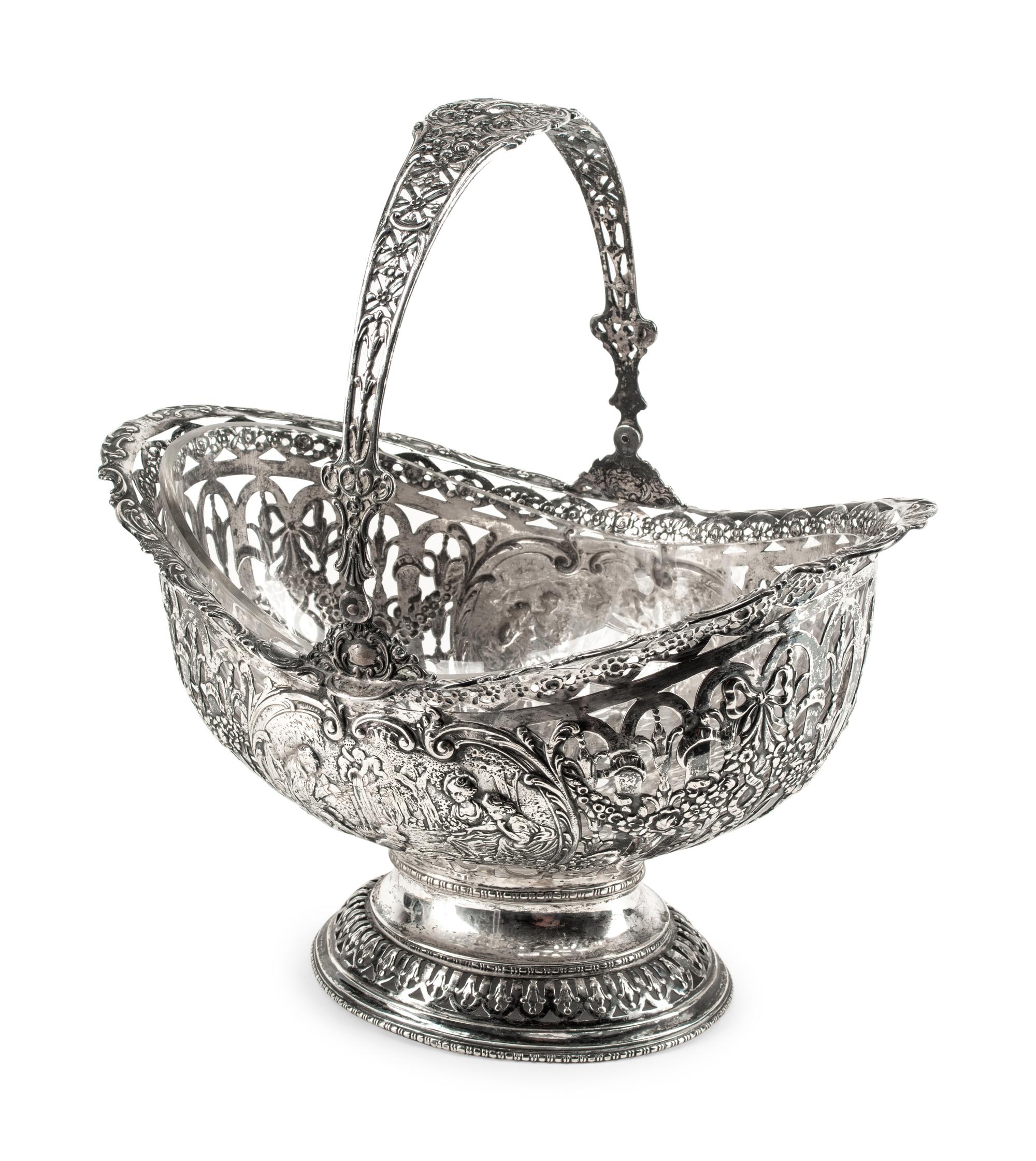 A German Silver Centerpiece Basket
