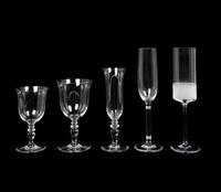 A Baccarat Glass Part Stemware Service — 20TH CENTURY