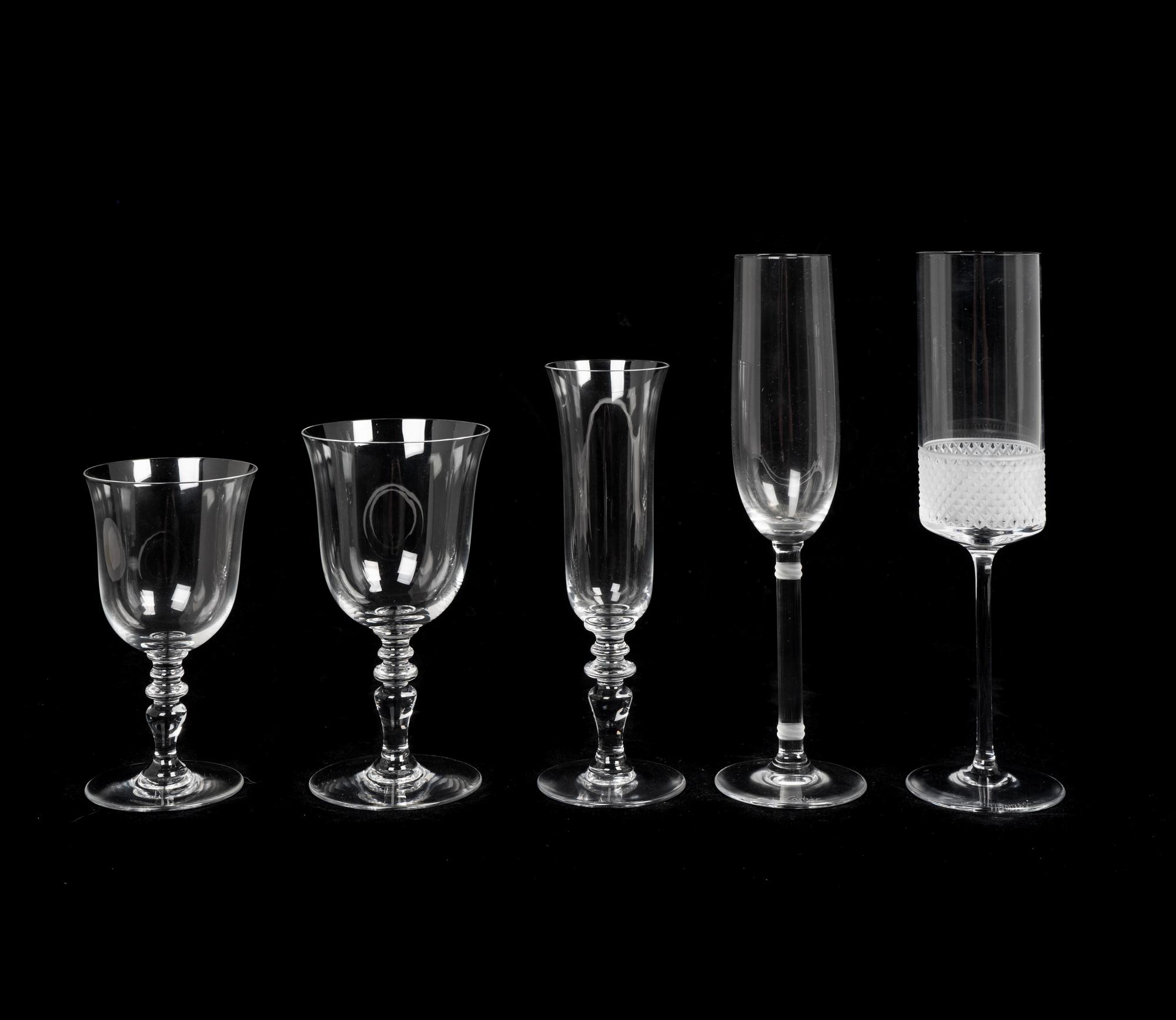 A Baccarat Glass Part Stemware Service — 20TH CENTURY