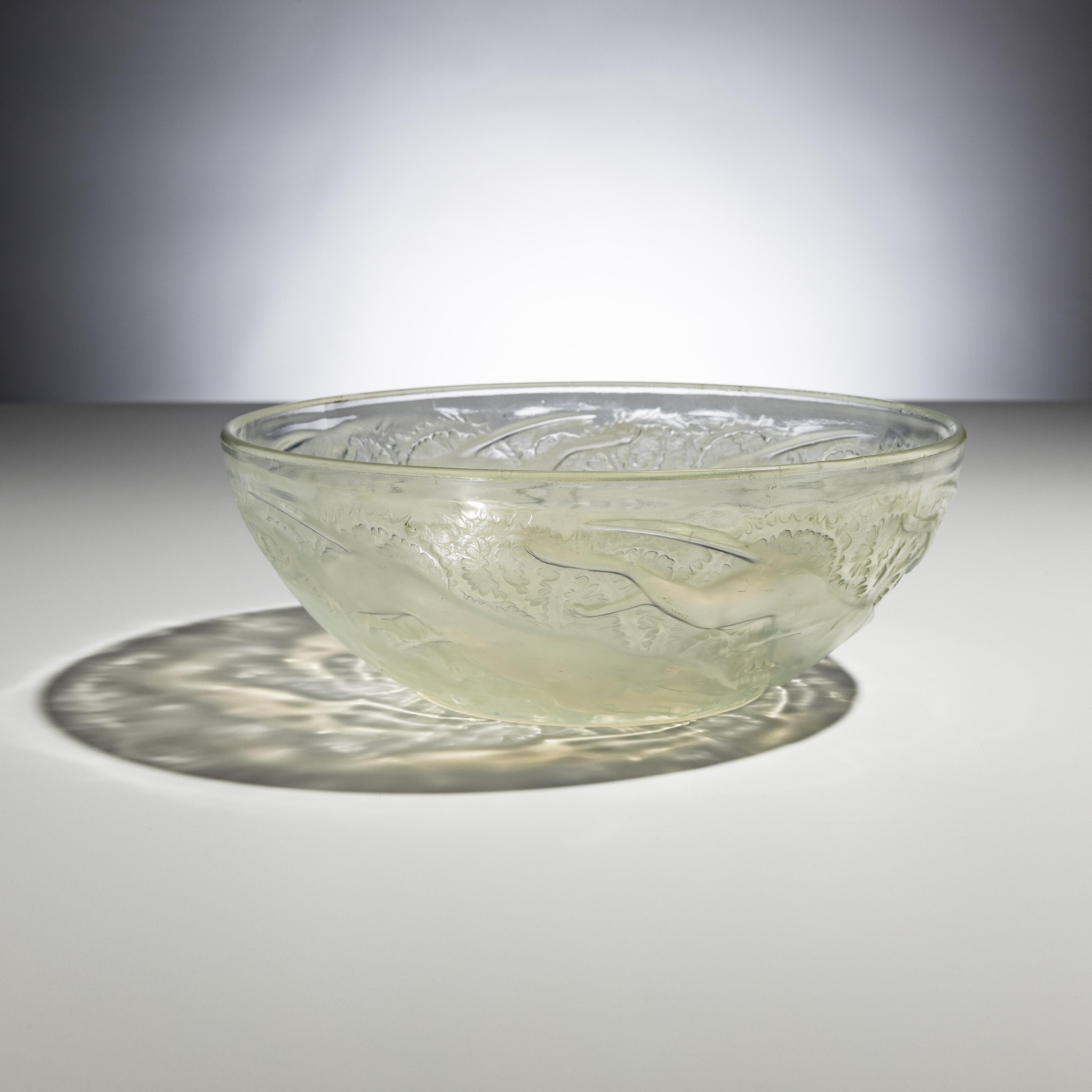 René Lalique (French, 1860–1945) — Chiens Bowl, model no. 3214 , designed 1921