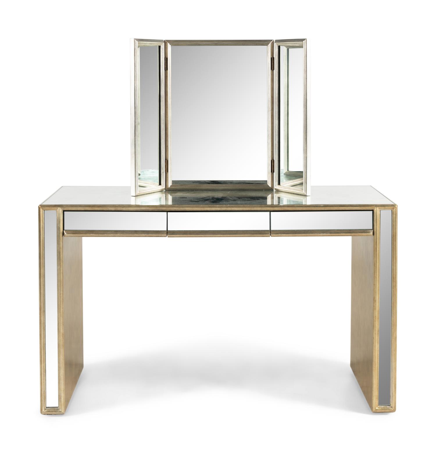 A Mirrored Glass Dressing Table
