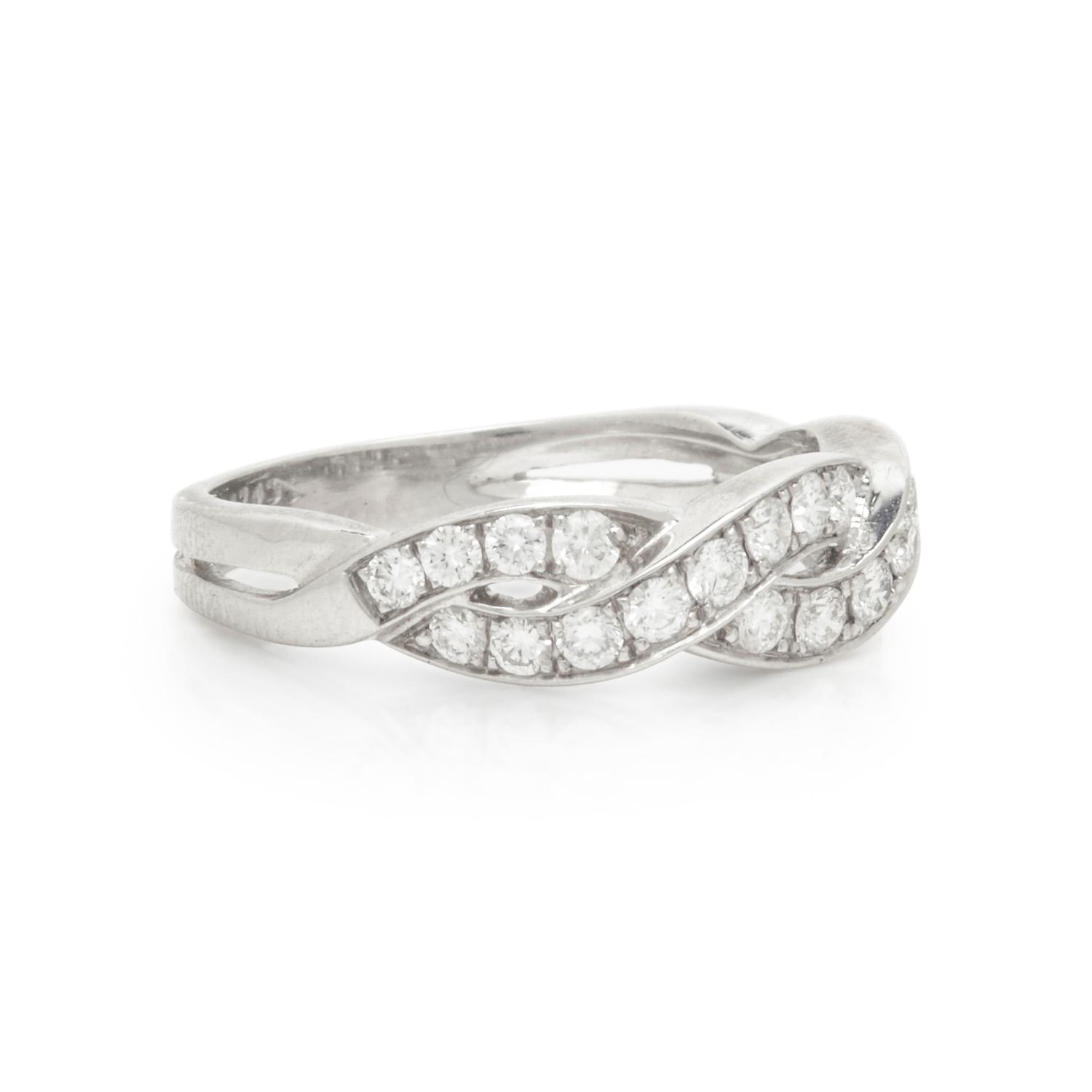 OSCAR HEYMAN & BROTHERS, PLATINUM AND DIAMOND RING