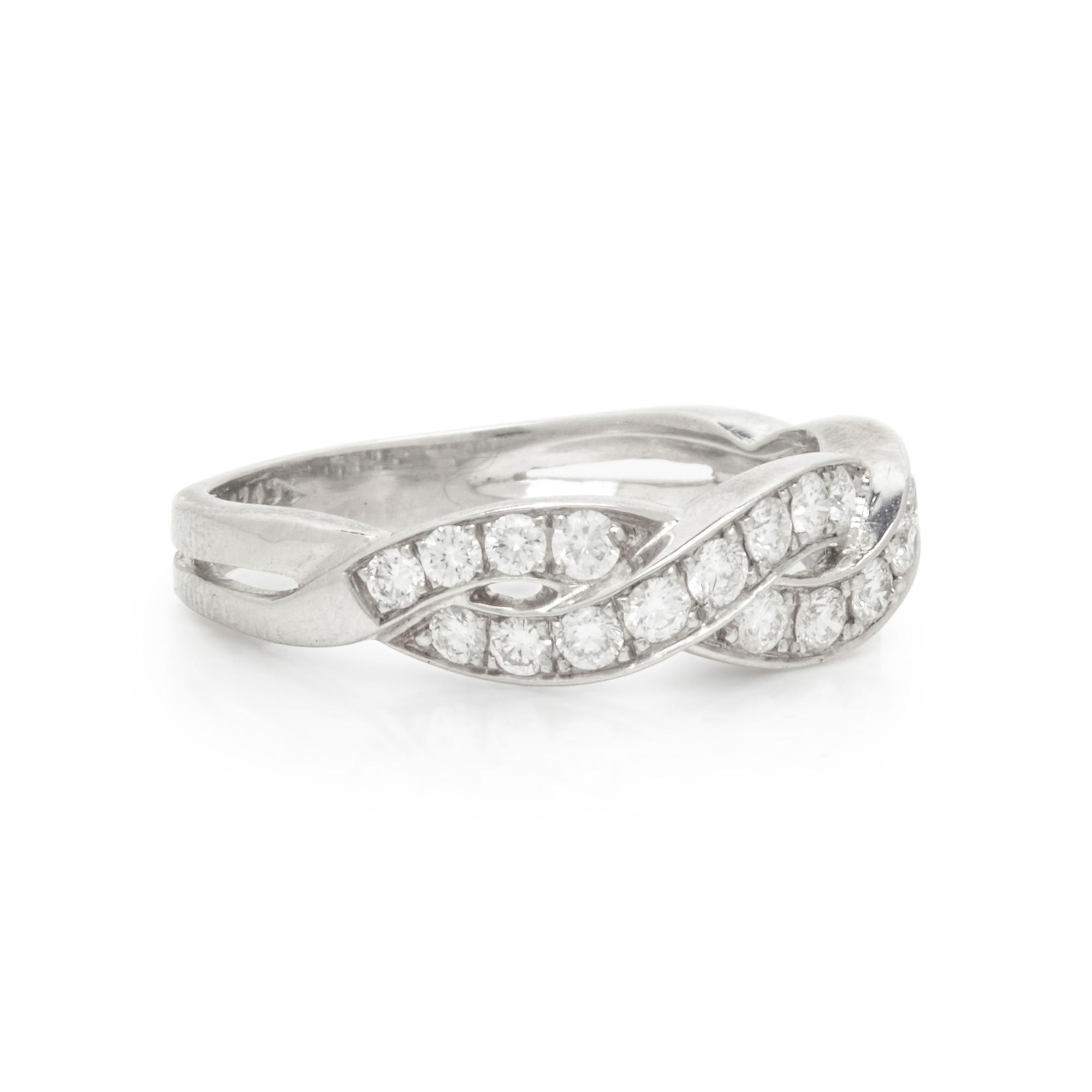 OSCAR HEYMAN & BROTHERS, PLATINUM AND DIAMOND RING