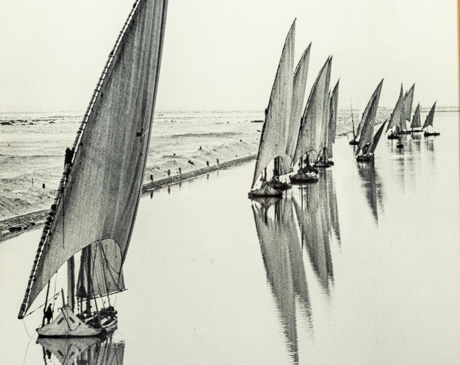 Alfred Eisenstaedt (1898-1995) Egyptian Fishing Boats on the Suez Canal, near Port Said, 1935