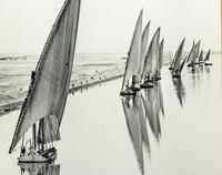 Alfred Eisenstaedt (1898-1995) Egyptian Fishing Boats on the Suez Canal, near Port Said, 1935