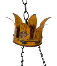 A Pair of French Tole Six-Light Chandeliers — EARLY 20TH CENTURY