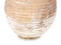 A Large Terra Cotta Jar with Traces of White Pigment — 20TH CENTURY