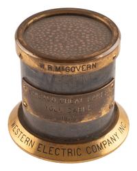 [SCIENCE & TECHNOLOGY]. Western Electric Company, Inc. toll cable presented to Bell Telephone Company Chief Engineer, W.R. McGovern, 1917.