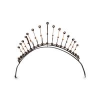 ANTIQUE, CONVERTIBLE, DIAMOND AND PEARL TIARA/NECKLACE