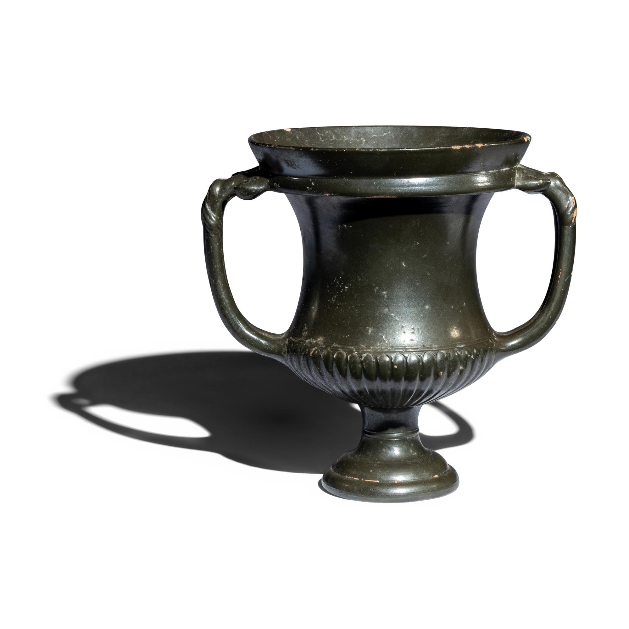 An Etruscan Malacena-Ware Kantharos