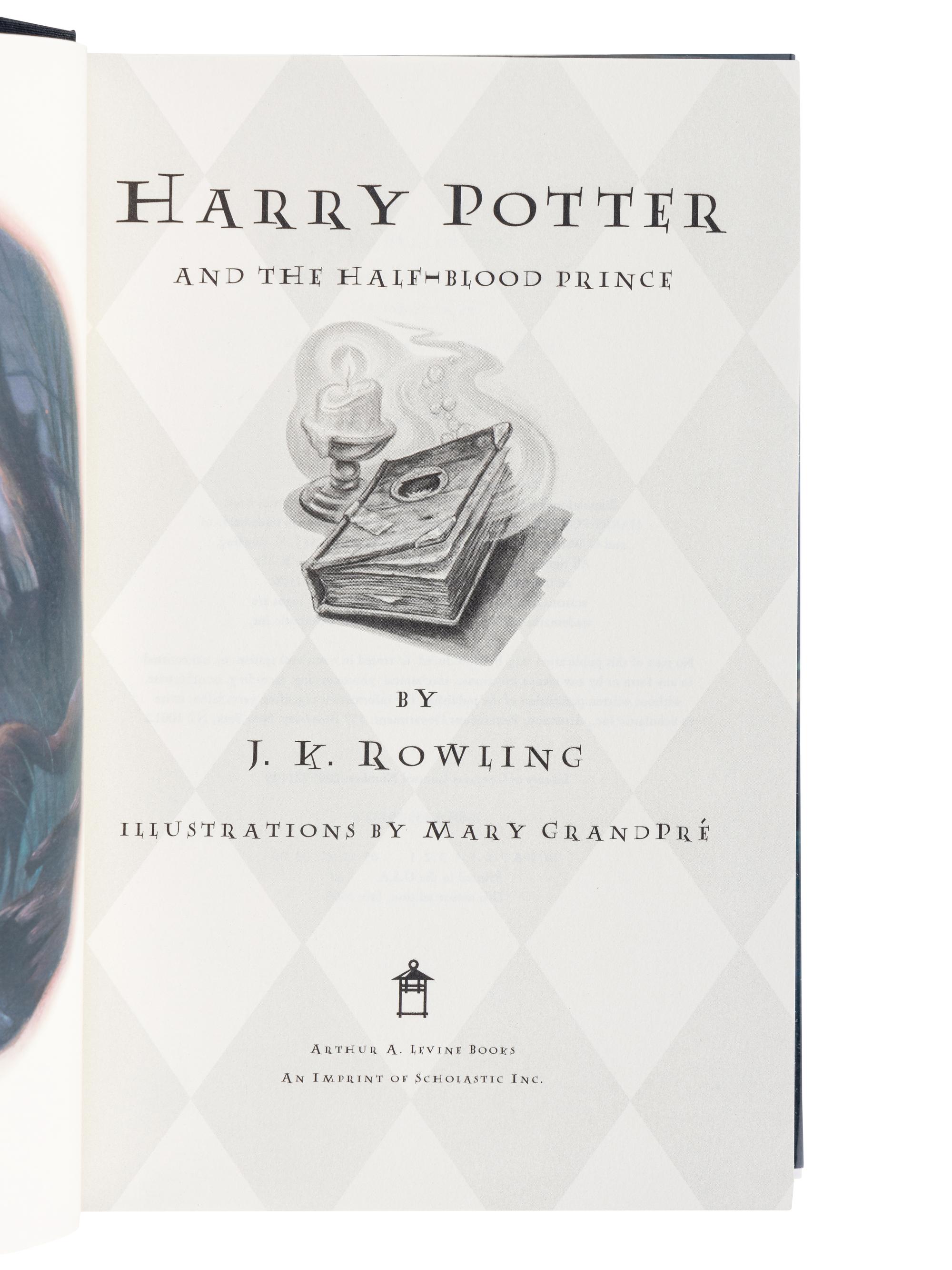 ROWLING, J.K. (b. 1965). A group of 6 works from Rowling’s Harry Potter series, ALL FIRST AMERICAN COLLECTOR’S OR FIRST AMERICAN DELUX EDITIONS, comprising: