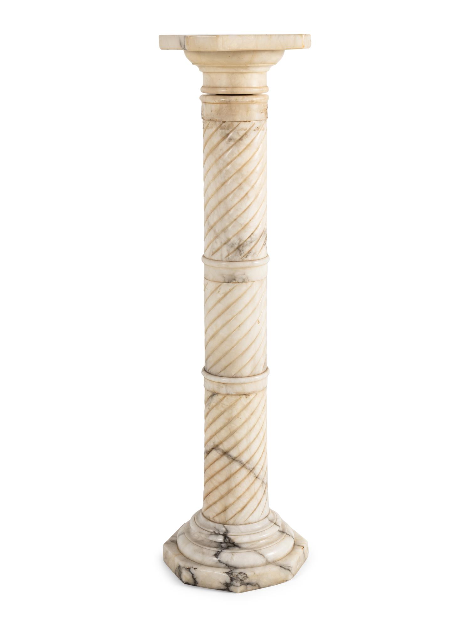 A Continental Marble Pedestal