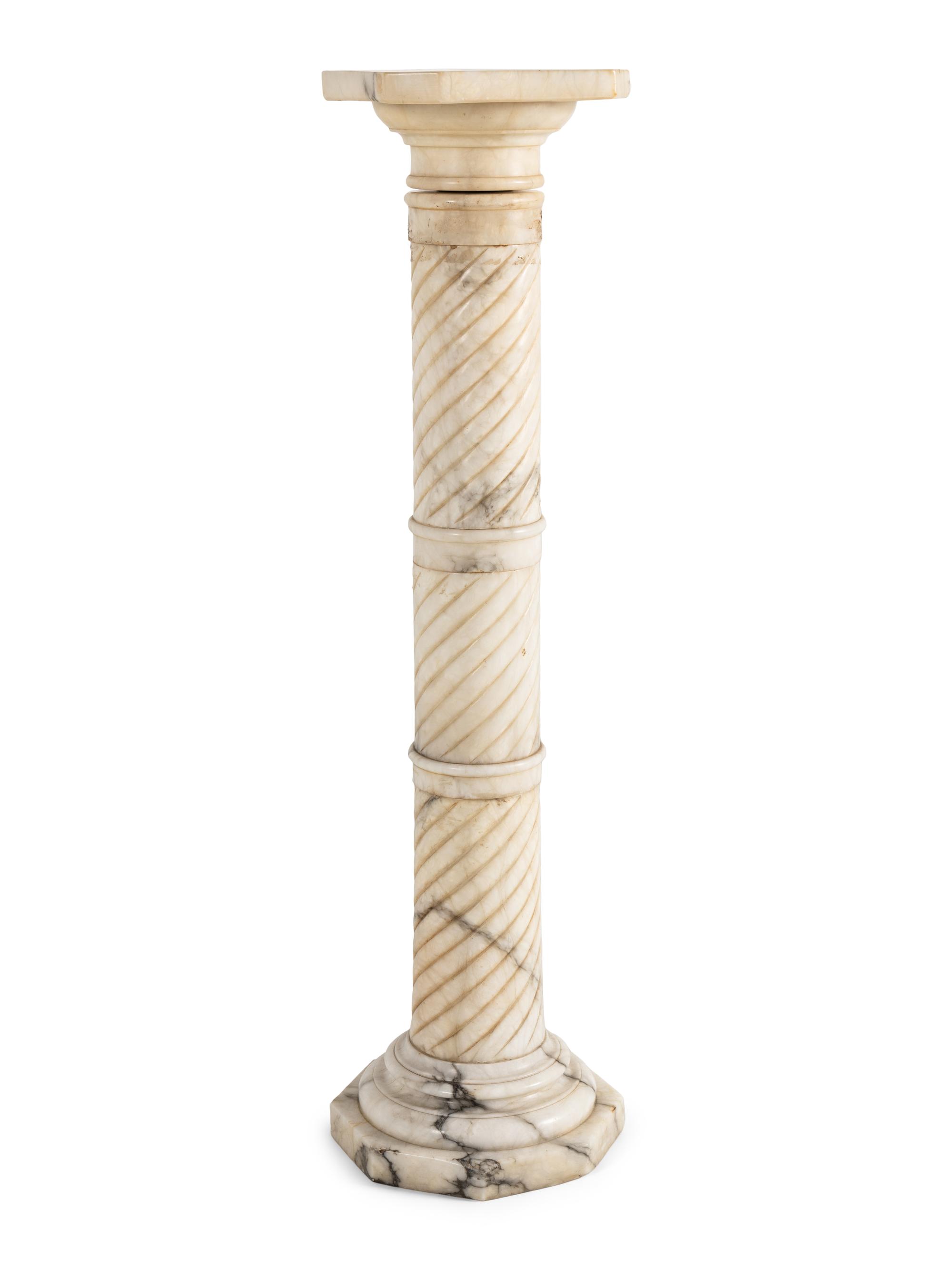 A Continental Marble Pedestal
