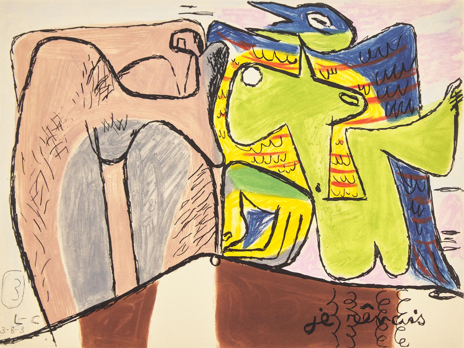 Je Rêvais from L es É quilibristes (one from a set of 16 works), 1963