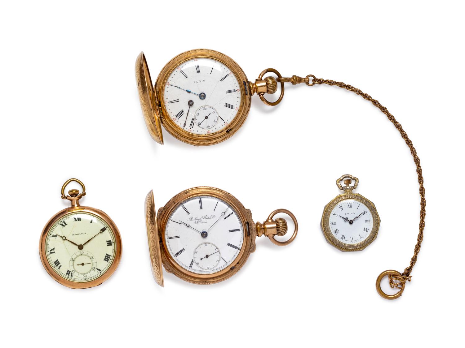 A Collection of Pocket Watches,