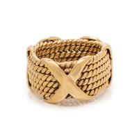 TIFFANY & CO., SCHLUMBERGER, YELLOW GOLD 'X' RING