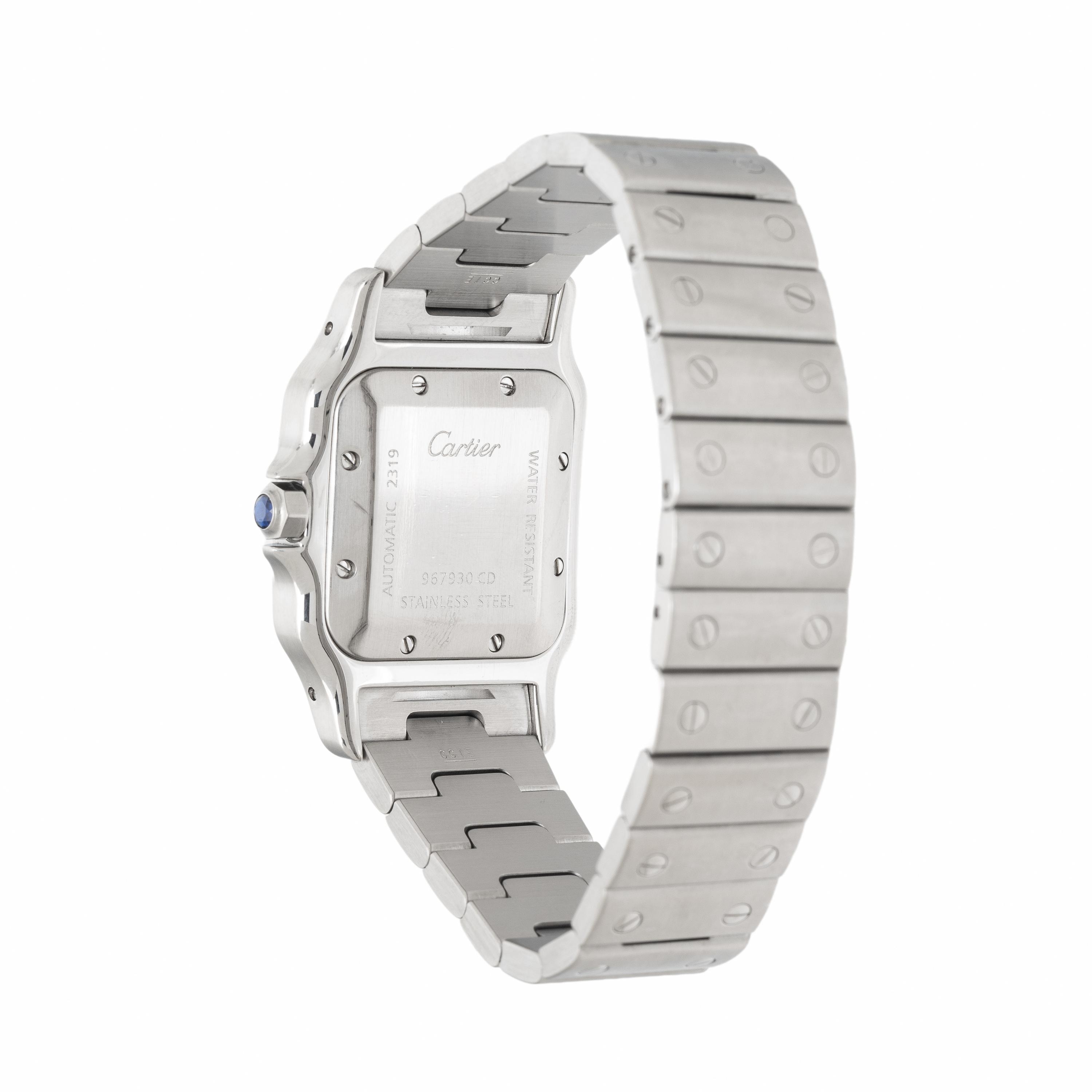 Cartier, Ref. 2319, Stainless Steel 'Santos Galbée' Watch, with Box & Papers