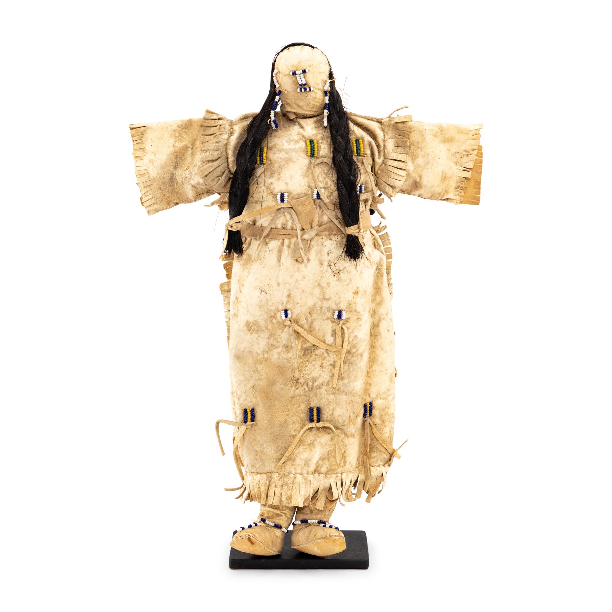 Plains Beaded Hide Doll