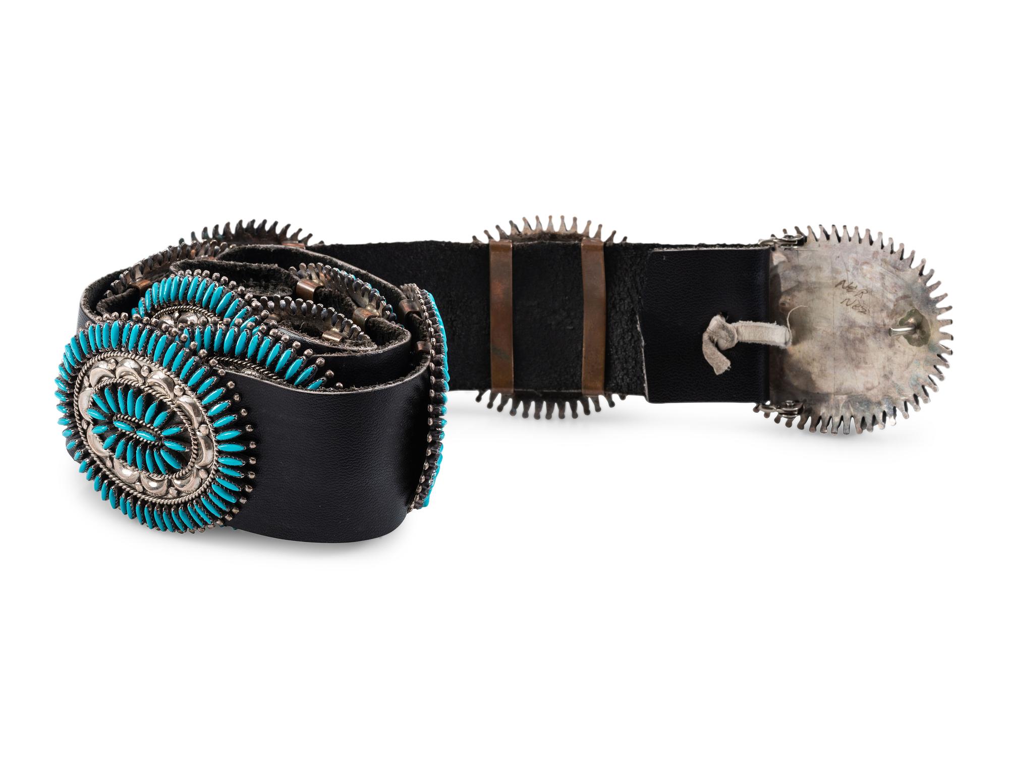Silver Needle Point Concha Belt