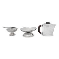 A Group of Three Ercuis Silver-Plate Table Articles
