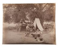 [EARLY PHOTOGRAPHY - WESTERN AMERICANA]. Album compiled by the Plummer family of San Francisco, featuring photographs of the Turk Island Salt Works, occupational scenes, and family events. Ca 1880s-1890s.