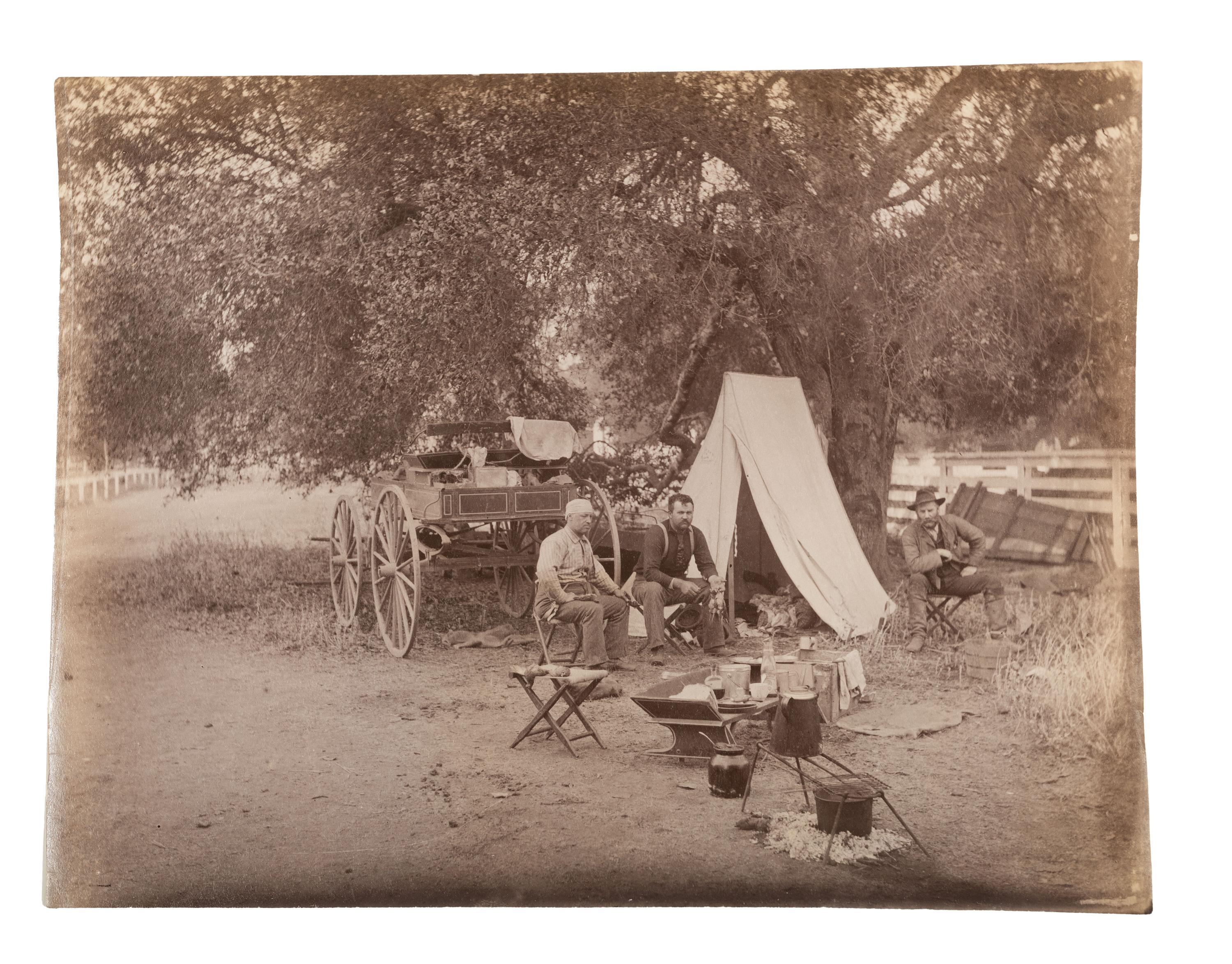 [EARLY PHOTOGRAPHY - WESTERN AMERICANA]. Album compiled by the Plummer family of San Francisco, featuring photographs of the Turk Island Salt Works, occupational scenes, and family events. Ca 1880s-1890s.