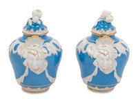 A Pair of Berlin (K.P.M.) Porcelain Vases and Covers