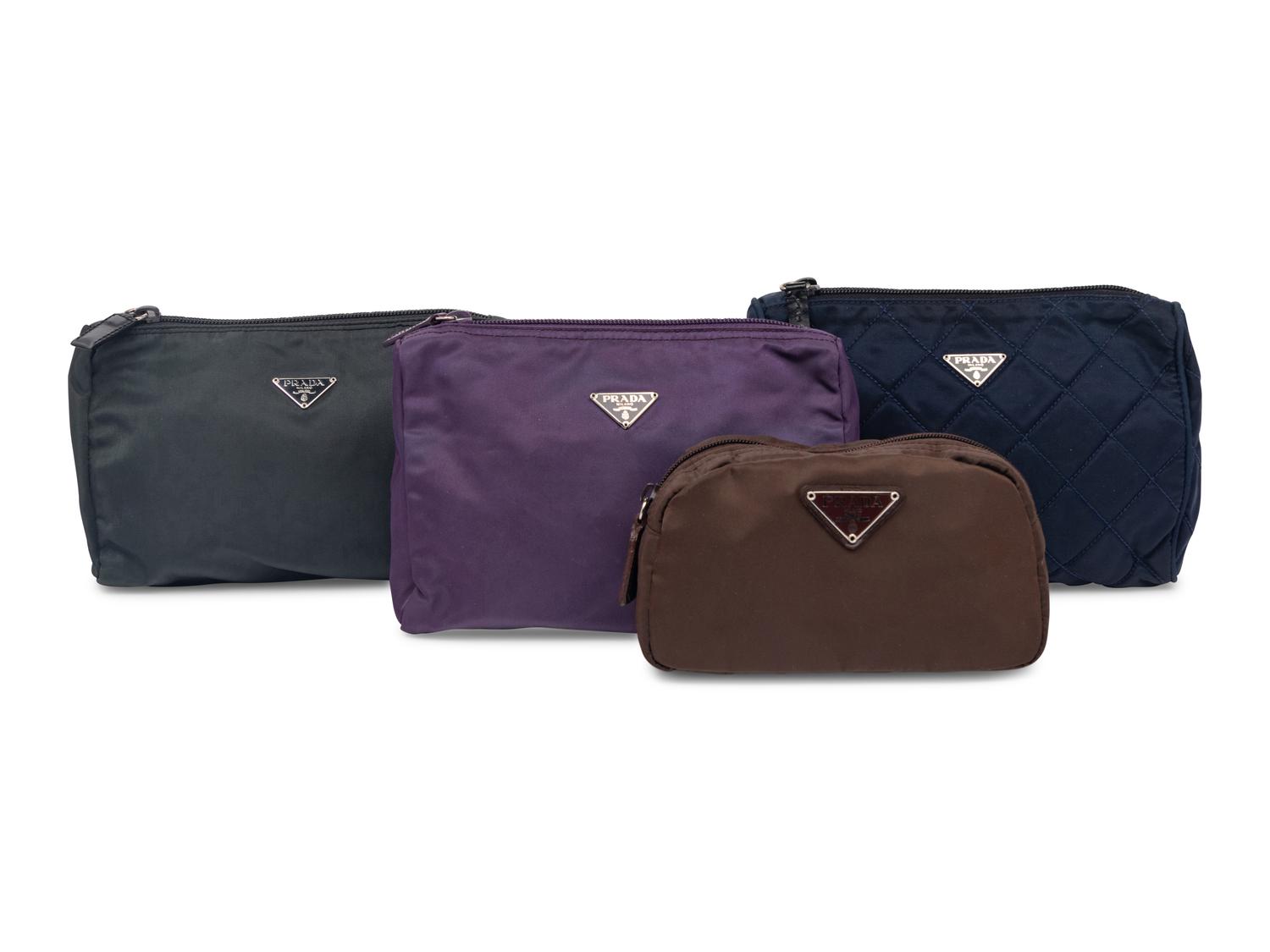 Five Prada Zip Pouches