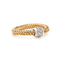 Roberto Coin, Pair of Diamond and Gold Flexible Rings