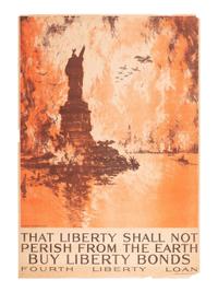 [WORLD WAR I]. A group of 11 posters, including 4 featuring artwork by Howard Chandler Christy, comprising: